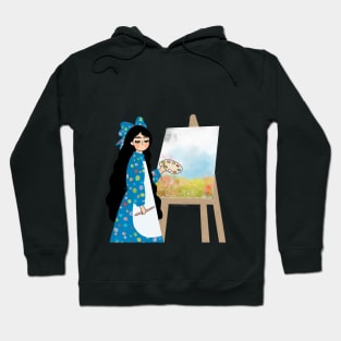 Painting girl Hoodie